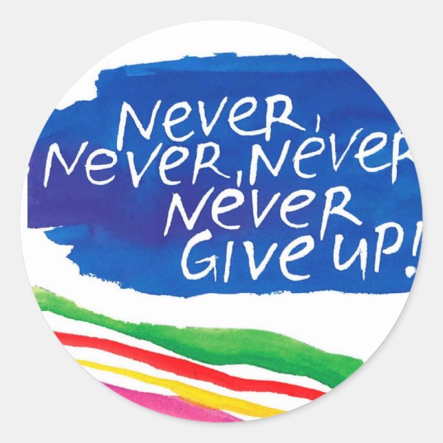 Regenbogenaufkleber Runder Aufkleber (Vorderseite)