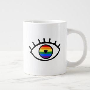 Regenbogenauge Jumbo-Tasse