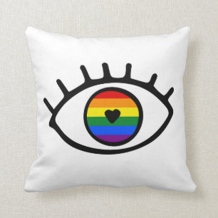 Regenbogenauge Kissen