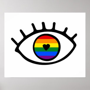Regenbogenauge Poster