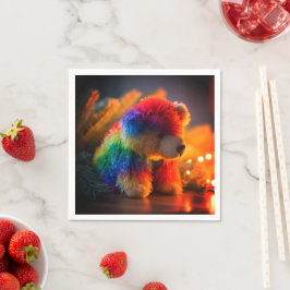 Regenbogenbär Serviette