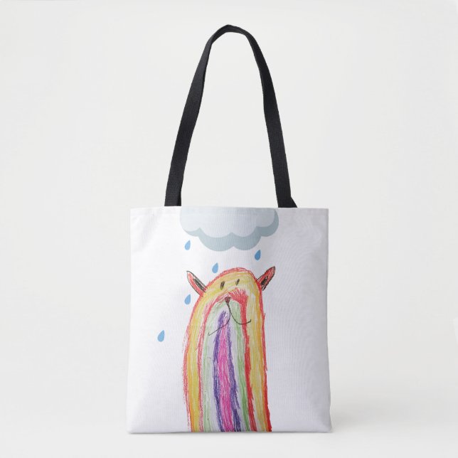 Regenbogenbär Tasche (Vorderseite)