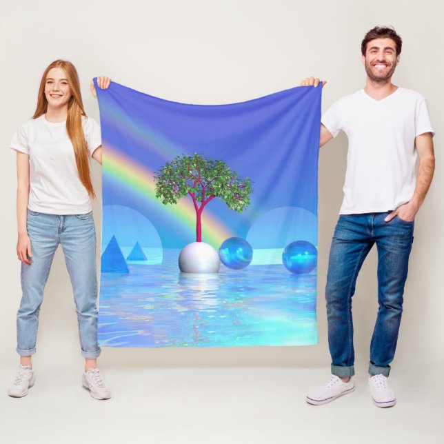 Regenbogenbaum Fleecedecke (Beispiel)
