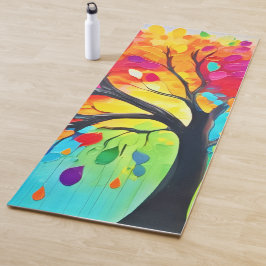 Regenbogenbäume Yogamatte