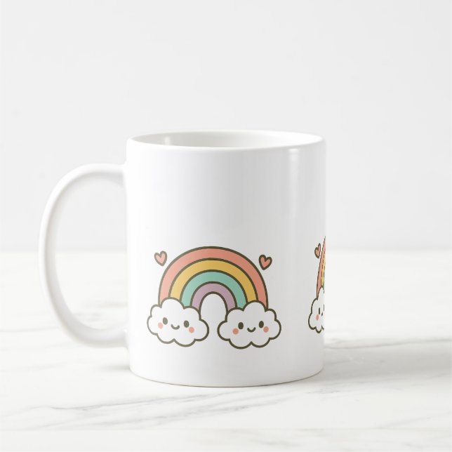 Regenbogenbecher Kaffeetasse (Links)