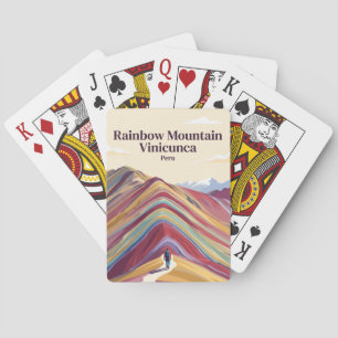 Regenbogenberg Vinicunca Peru Spielkarten