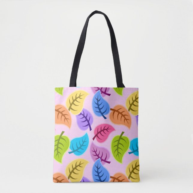Regenbogenbeutel Blätter Tasche (Vorderseite)