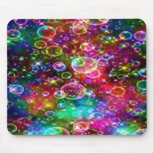 Regenbogenblasen Zauberhaft schweben Mousepad
