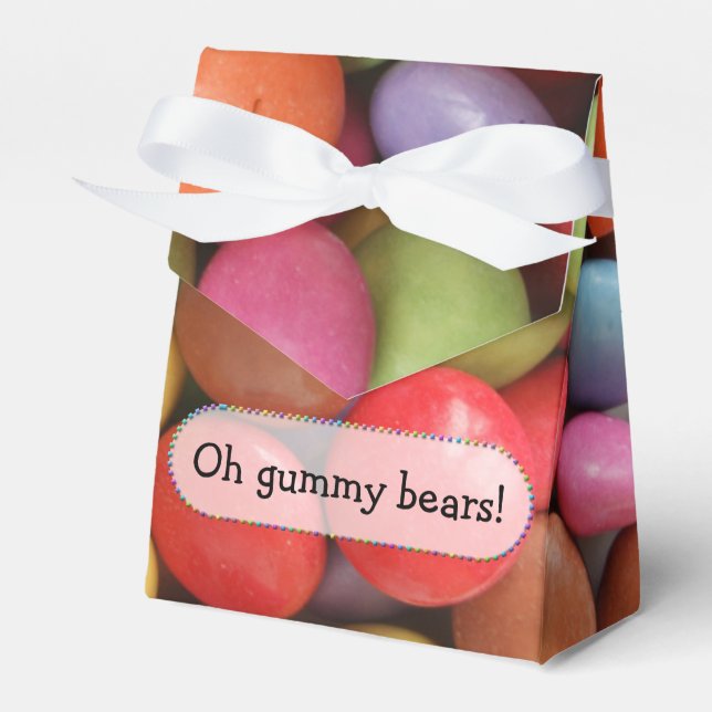 Regenbogenbonbons - Gefälligkeitsdose Geschenkschachtel (Vorderseite)