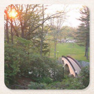 Regenbogenbrücke Sonnenuntergang am Grove City Col Rechteckiger Pappuntersetzer