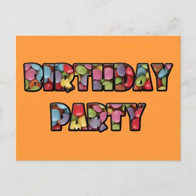 Regenbogencreme-Party Postkarte (Vorderseite)