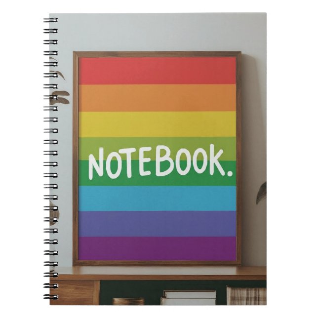 Regenbogendesign Notizblock (Vorderseite)