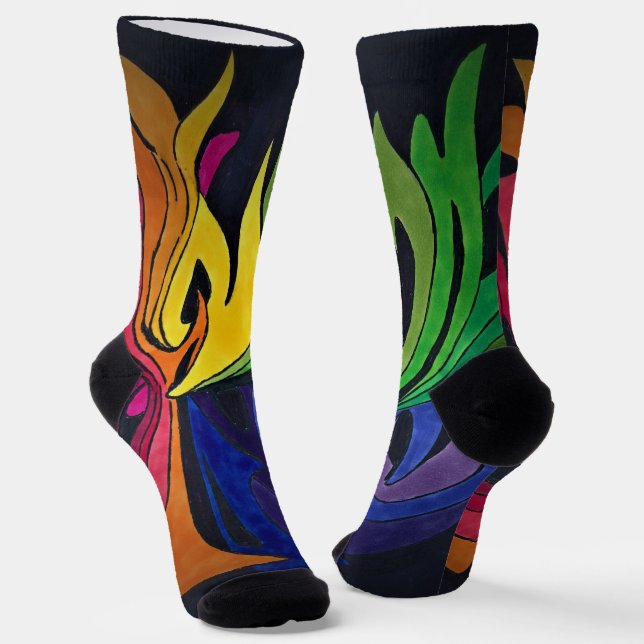 Regenbogendesign Socken (Gewinkelt)