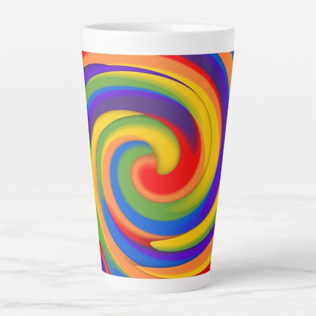 Regenbogendrehung Milchtasse (Vorderseite)