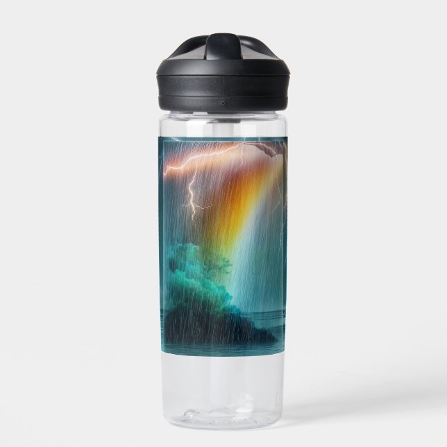 Regenbogenduschen Trinkflasche (Vorderseite)