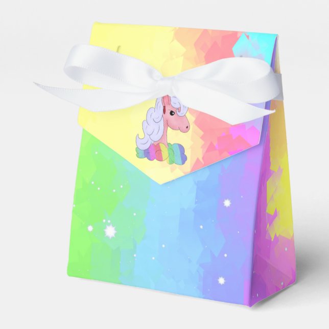 regenbogeneinhorn Geschenkschachtel (Vorderseite)