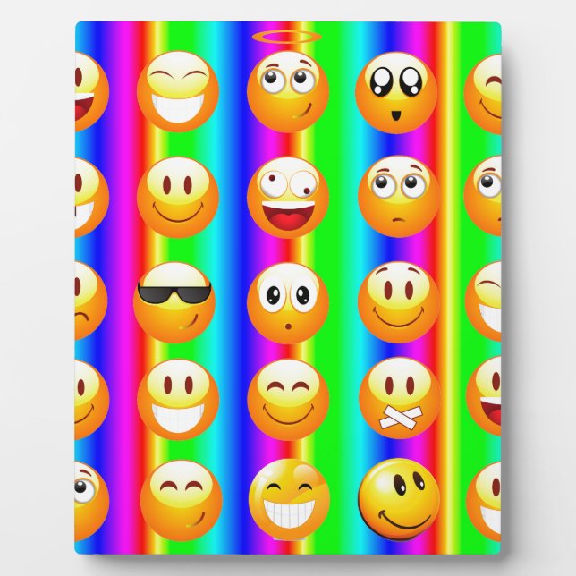 Regenbogenemoji Fotoplatte (Vorderseite)