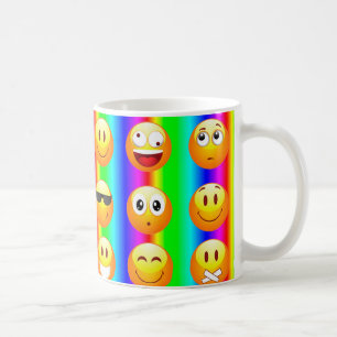 Regenbogenemoji Kaffeetasse