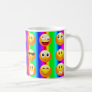Regenbogenemoji Kaffeetasse