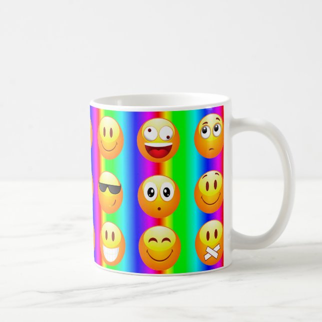 Regenbogenemoji Kaffeetasse (Rechts)