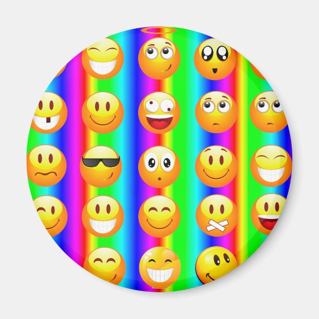 Regenbogenemoji Magnet (Vorne)