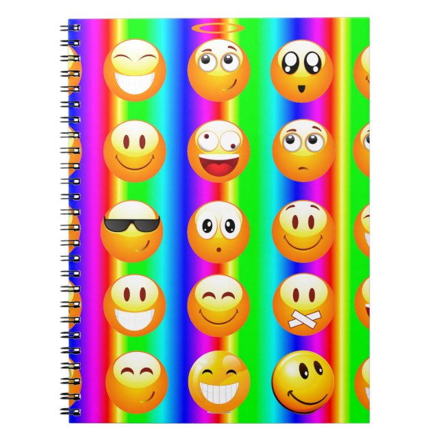 Regenbogenemoji Notizblock (Vorderseite)