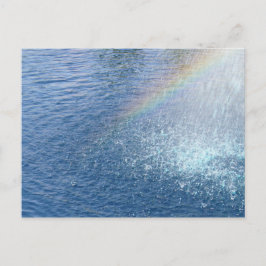 Regenbogenende Postkarte