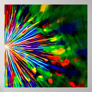 Regenbogenexplosion Poster