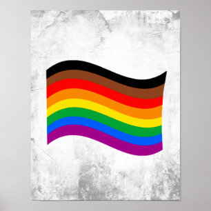 Regenbogenfahne von Philly Rainbow Pride Poster