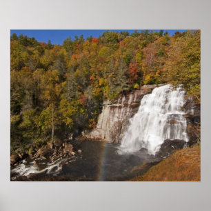 Regenbogenfälle im Gorges State Park in North Poster