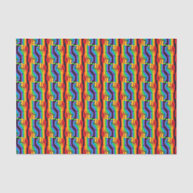 Regenbogenfalte Seidenpapier (Vorderseite)