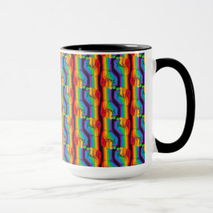 Regenbogenfalte Tasse