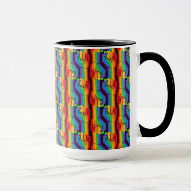Regenbogenfalte Tasse (Rechts)