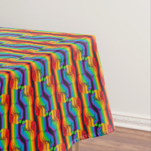 Regenbogenfalte Tischdecke