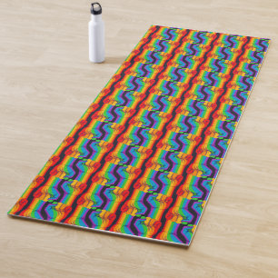 Regenbogenfalte Yogamatte
