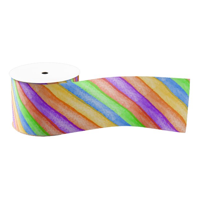 Regenbogenfarbband Ripsband (Spule)