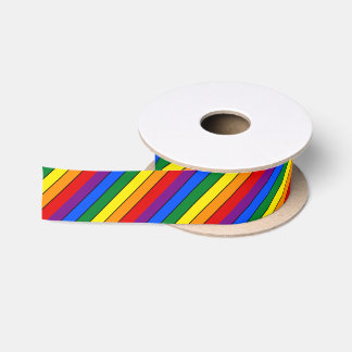 Regenbogenfarbband Satinband