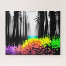 Regenbogenfarbe auf Silhouette