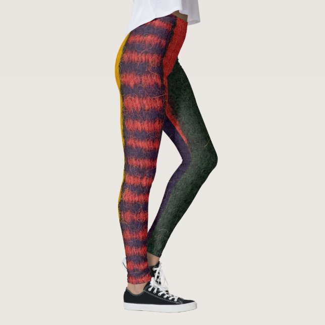 Regenbogenfarbe des nativen Amerikanischen Ureinwo Leggings (Rechts)