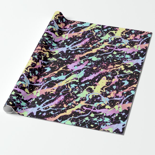 Regenbogenfarbe Spritze extrem: Geschenkpapier (Ungerollt)