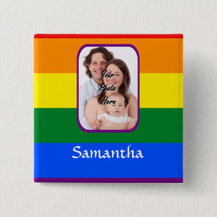 Regenbogenfarben Button