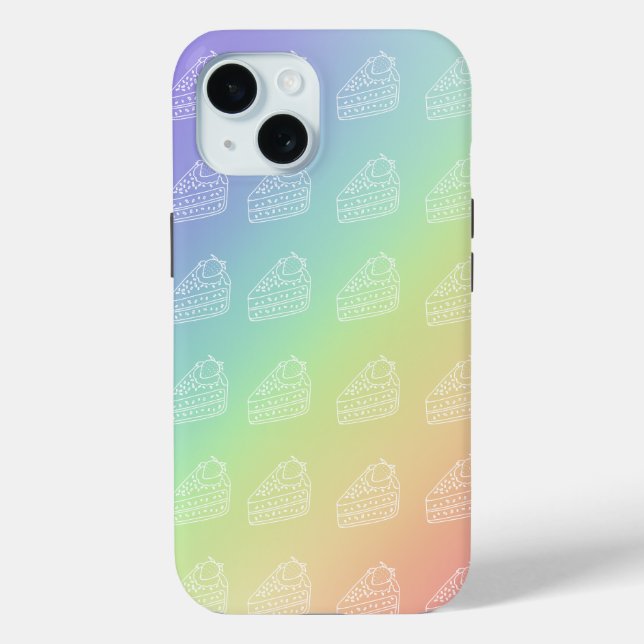 Regenbogenfarben Case-Mate iPhone Hülle (Rückseite)
