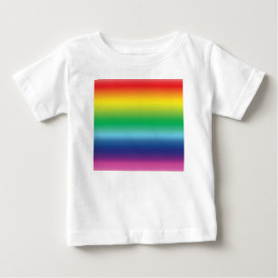 Regenbogenfarben des Stolzes lgbtq lgbt schwule Fl Baby T-shirt