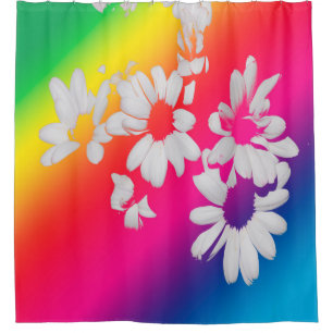 Regenbogenfarben Duschvorhang