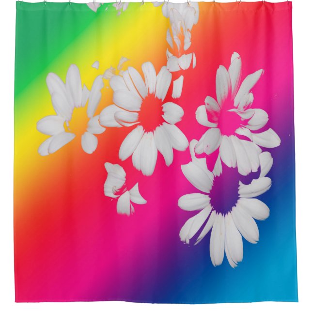 Regenbogenfarben Duschvorhang (Vorderseite)