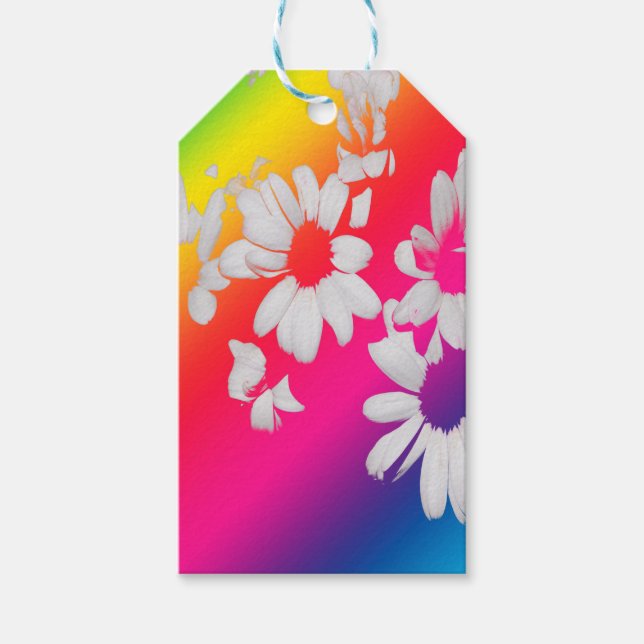 Regenbogenfarben Geschenkanhänger (Vorderseite)