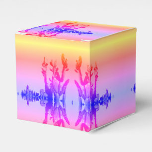 Regenbogenfarben Kaktus Blumen Geschenk Gunst Box Geschenkschachtel
