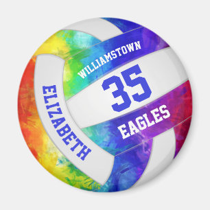 Regenbogenfarben Mädchenname der Volleyballmannsch Magnet