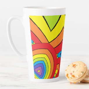 Regenbogenfarben Milchtasse