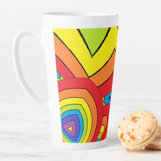 Regenbogenfarben Milchtasse (Beispiel)